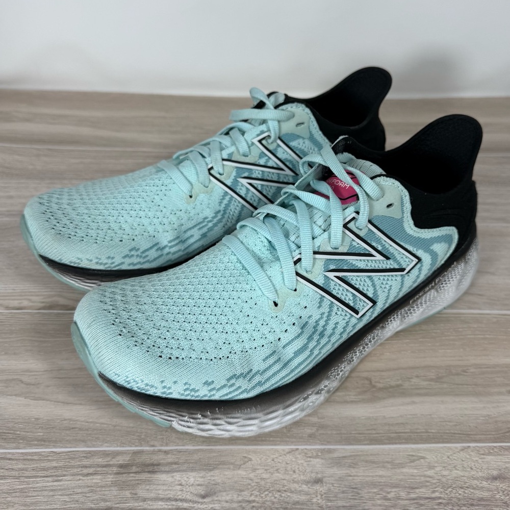 Women’s New Balance 1080 Fresh Foam Knit Soft Wave Blue Running Shoe Size 7.5